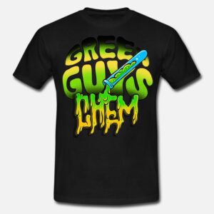 T-shirt Green Guys Chem - nera - front